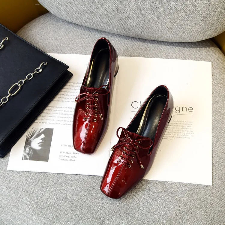 MLJUESE/женские туфли лодочки из коровьей кожи в римском стиле Сезон осень весна