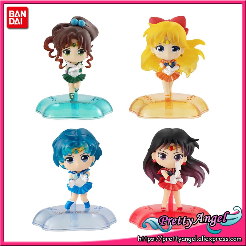 PrettyAngel-оригинальная статуя Bandai Twinkle Сейлор Мун Меркурий Юпитер Венера гашапон Капсула Мини полные игрушки Фигурки