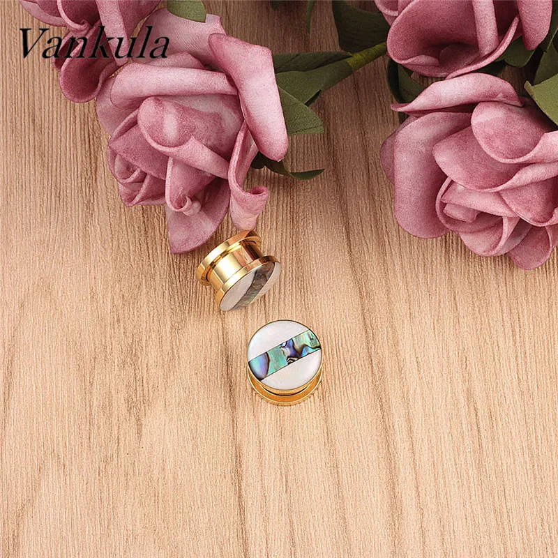 Vankula Новое поступление 316L из нержавеющей стали туннели для ушей тела пирсинг