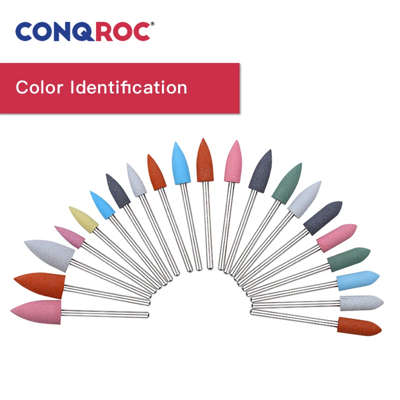 Набор сверл для ногтей комплект из 6 силиконовых насадок электрической мини