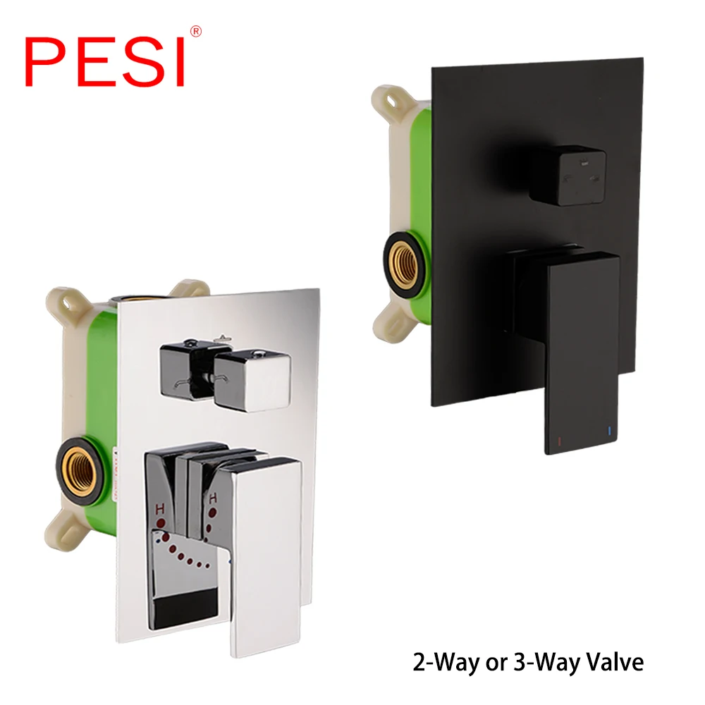 Настенный дождевой Водопад для ванной комнаты набор скрытых хромированных