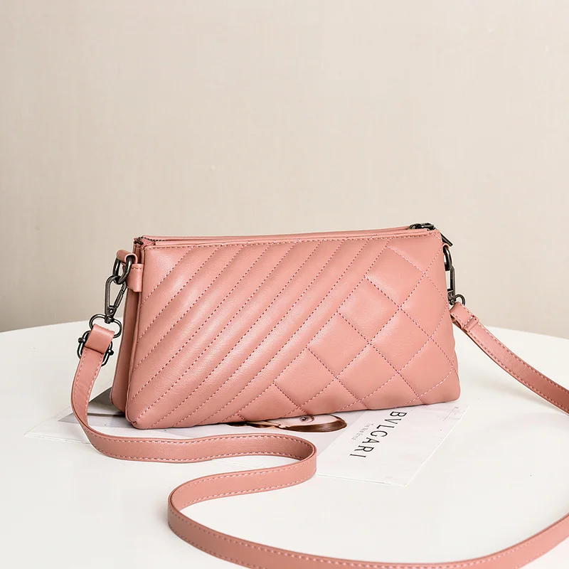 Style 2 Pink SMOOZA, Высококачественная Женская сумочка, роскошная сумка-мессенджер, мягкая сумка из искусственной кожи на плечо, модные женские сумки через плечо, женские сумки - Цвет: Style 2 Pink