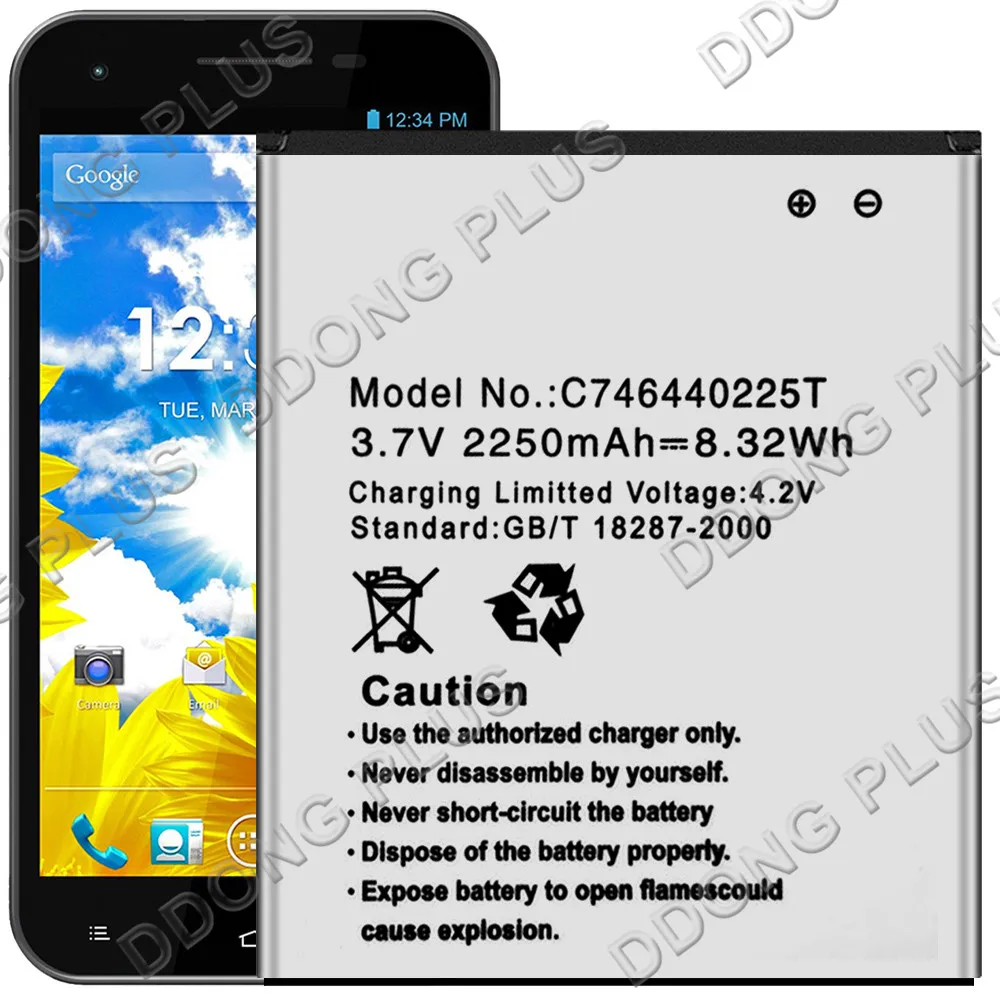 

C746440225T Аккумулятор для BLU Studio 5,5 D610a Замена батареи Запасная часть