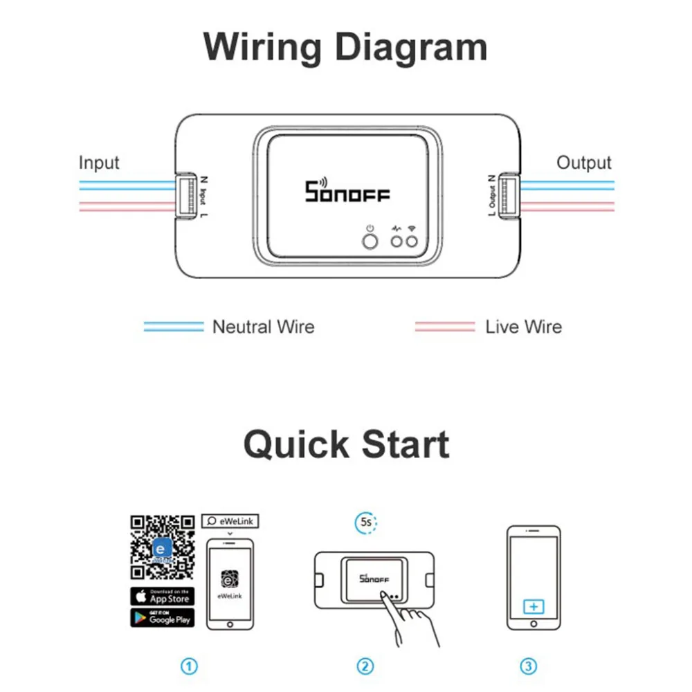 SONOFF RFR3 DIY Wifi Пульт дистанционного управления, умный RF переключатель, работает с Alexa/Google Home Assistant, умный дом, автоматизация, таймер