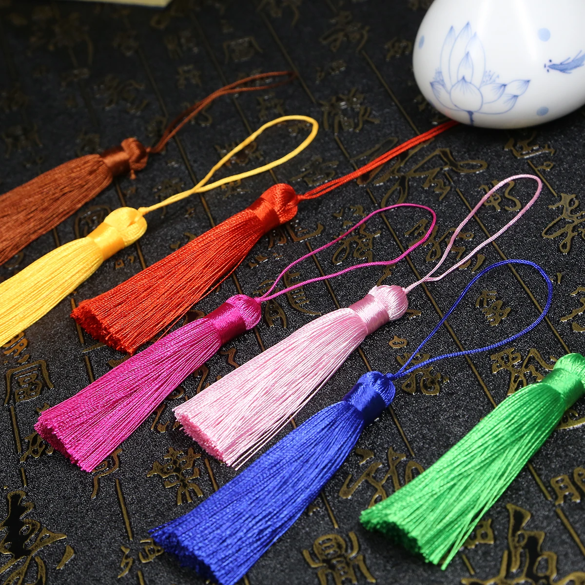 Retro Style 16 Colors 16cm Long Tassel Colorful Silk Fringe Hanging Pendant Craft Tassels for DIY Drop Earrings Jewelry Making | Украшения