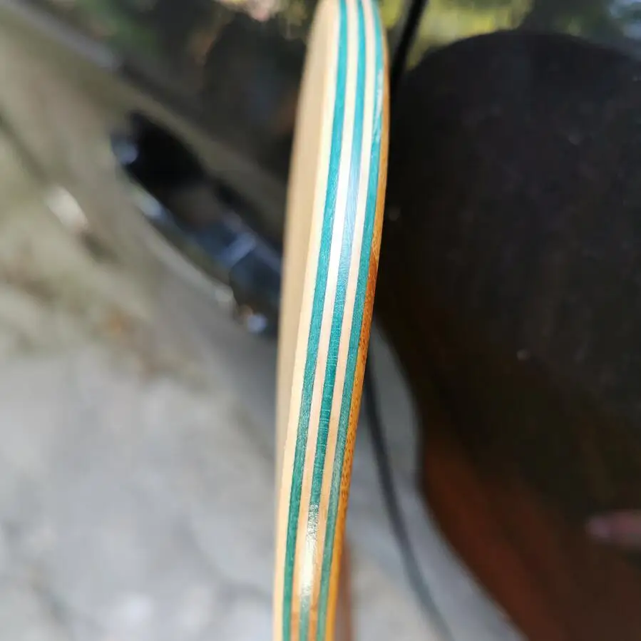 

39.25inch longboard dancing decks skateboard decks dying wood colors Canadian and bamboo material very good quality level