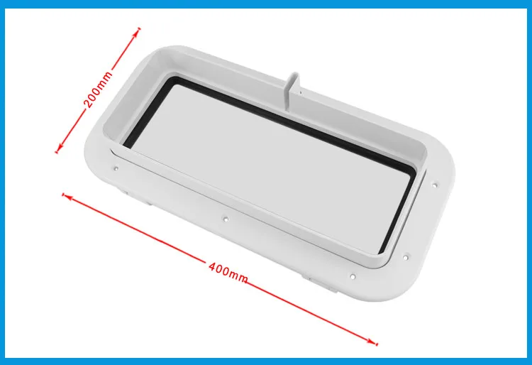 

Marine Boat Yacht RV Porthole ABS Plastic Rectangular Hatches Port Lights Replacement Waterproof Windows Port Hole Portlight