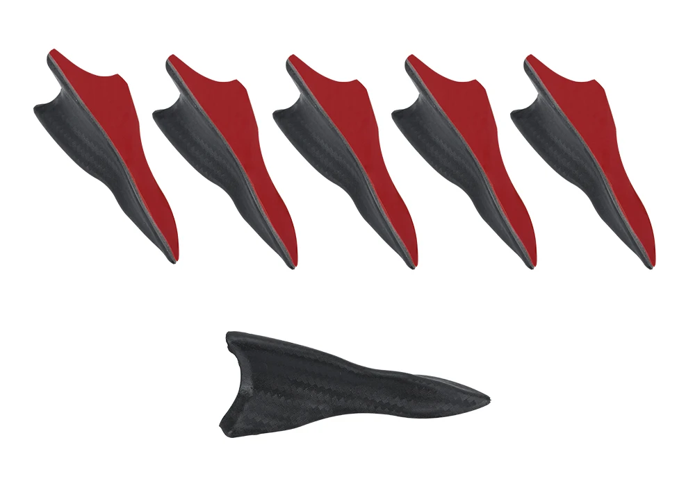 10 шт. углеродное волокно дизайн выглядящий цвет Вихревой генератор гибкий PP EVO STYLE