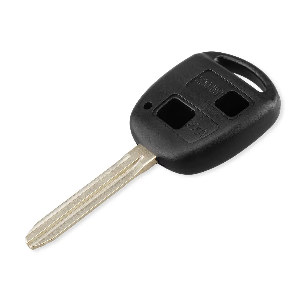 KEYYOU чехол для автомобильного ключа с 2 кнопками Toyota Camry Corolla Verso Avensi Prius Auris пульт