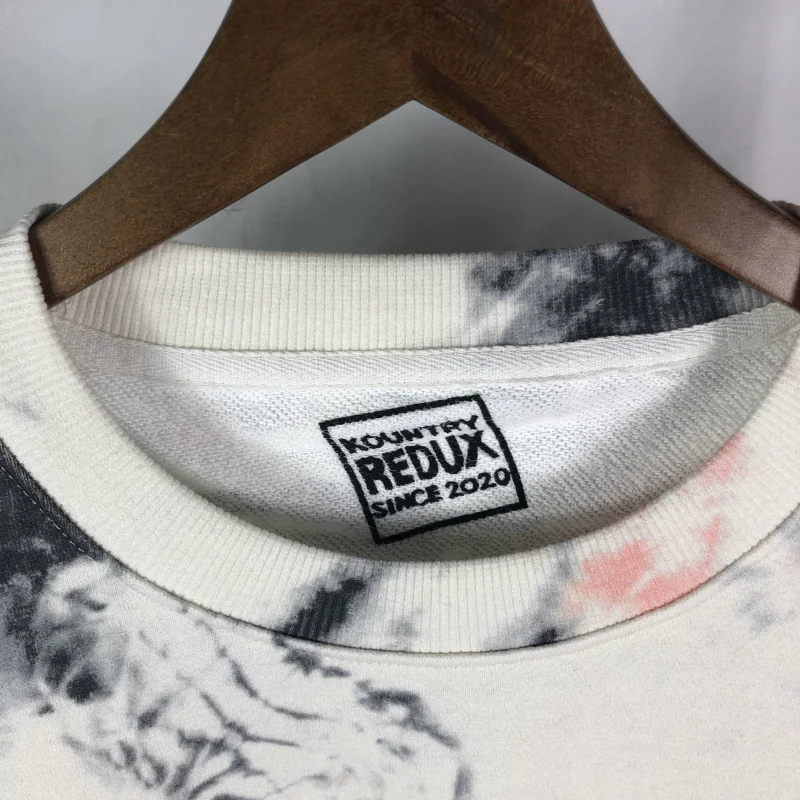 

Long Sleeve Tie dye KAPITAL BONE BIG T shirt Men Women Top Tees