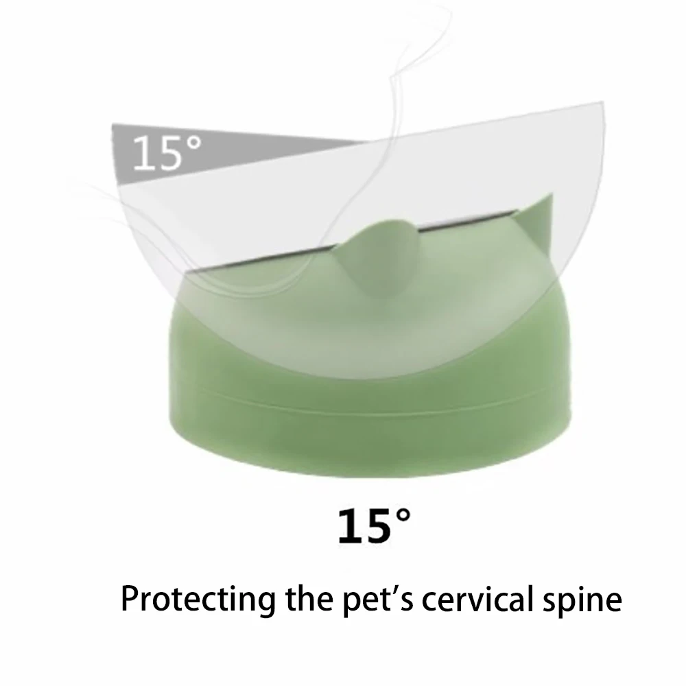 15 градусов наклона кошка чаша из нержавеющей стали для щенков кошки Еда пить воду
