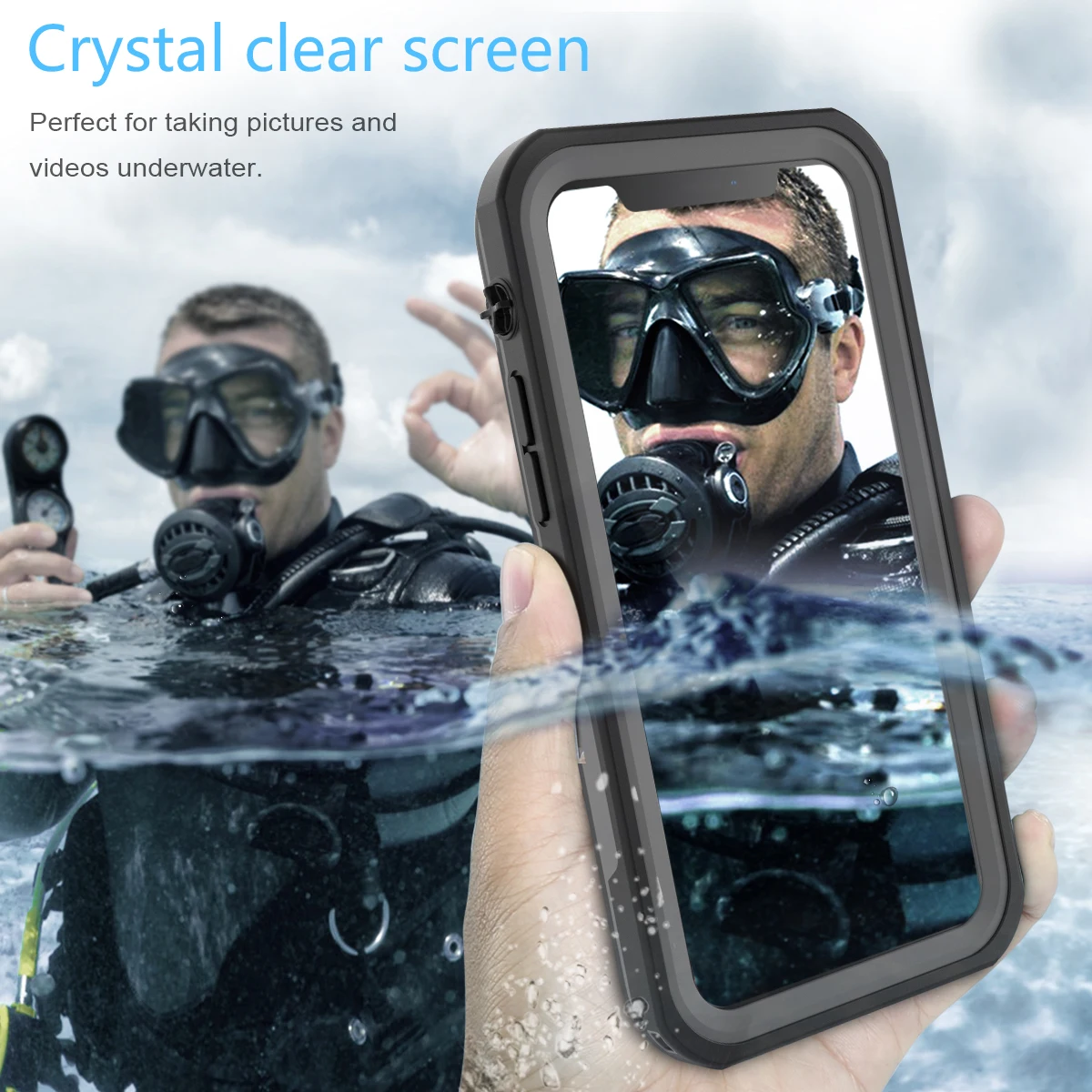 Для iPhone 11 11 Pro 11 Pro Max Чехол IP68 водонепроницаемый 360 градусов Защита для спорта подводный чехол для iPhone 11 чехол противоударный