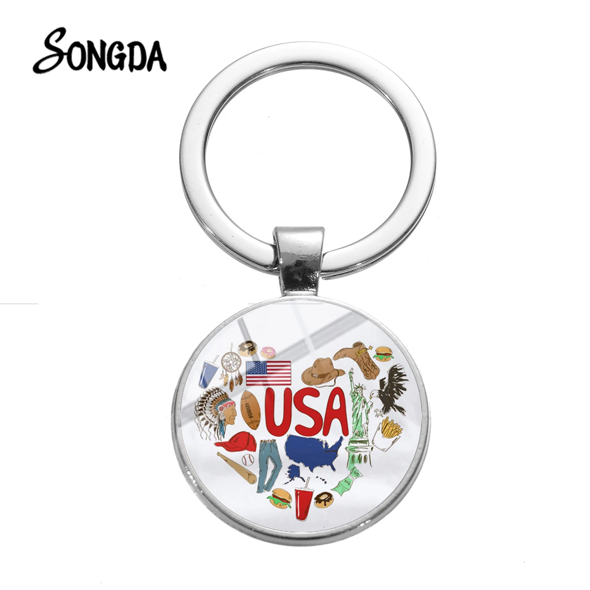 Новинка брелок в виде сердца национальном стиле для ключей из Ирландии США