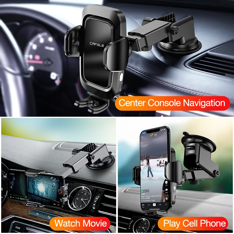 

Cafele Auto lock Car Holder For Phone in Car Air Vent Clip Mount Gravity Phone Holder Stand For iPhone 11 Huawei Universal Stand