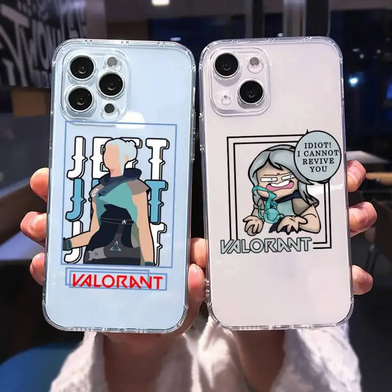 

Valorant Phone Case For iphone 13 12 11 8 7 plus mini x xs xr pro max Transparent soft