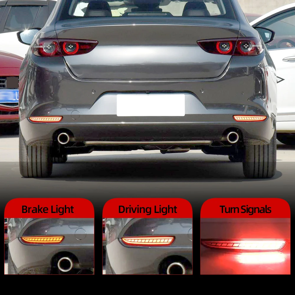 2 шт. для Mazda 3 Mazda3 Axela 2019 2020 Автомобильная задняя противотуманная фара