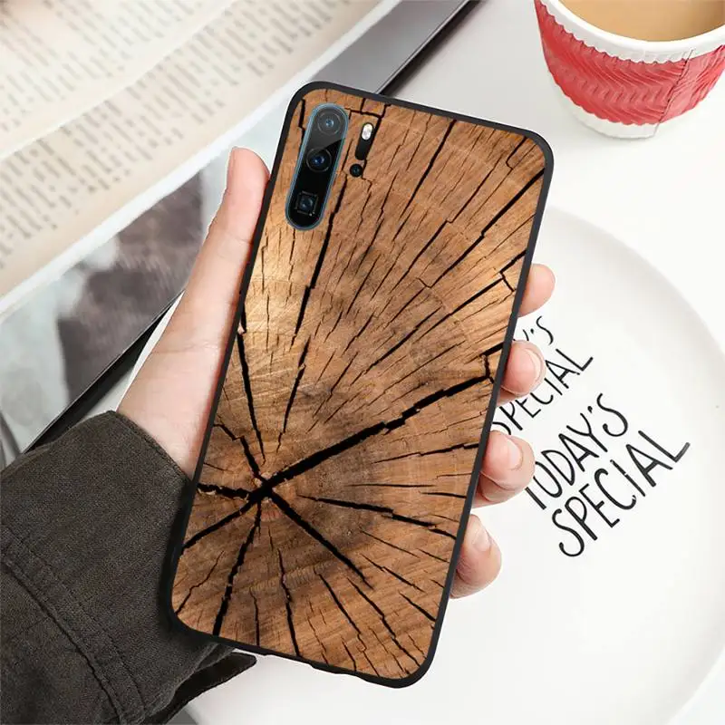 

wood texture Phone Case For Huawei honor Mate P 9 10 20 30 40 Pro 10i 7 8 a x Lite nova 5t