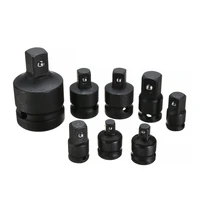 8pcs black impact ball bearing socket durable steel reducer adapter anti corrosive ratchet wrench sockets repair tools