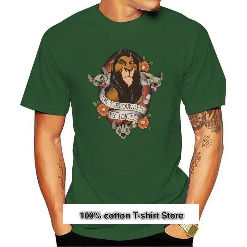 

Camiseta de tatuaje del Rey León, camiseta con imágenes para hombres, diseño divertido, 2021