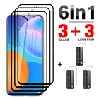Закаленное стекло 6 в 1 для Huawei P Smart 2021, Защита экрана для Huawei Mate10 Pro Mate20 Mate20 Lite Nova3i, объектив камеры