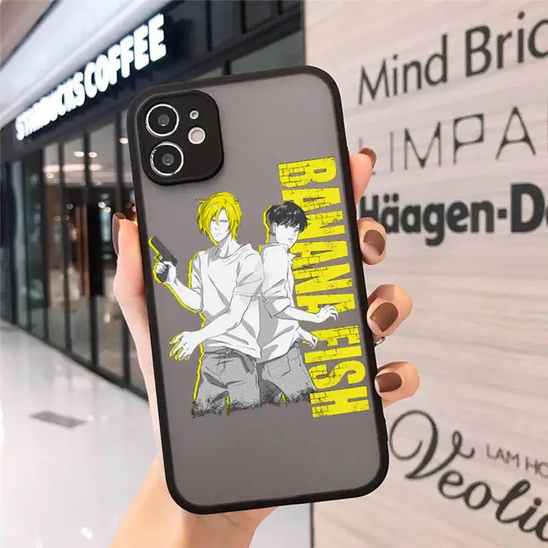 

Japan Anime Banana Fish Anime art Phone Cases Matte Transparent for iPhone 7 8 11 12 s mini pro X XS XR MAX Plus cover funda