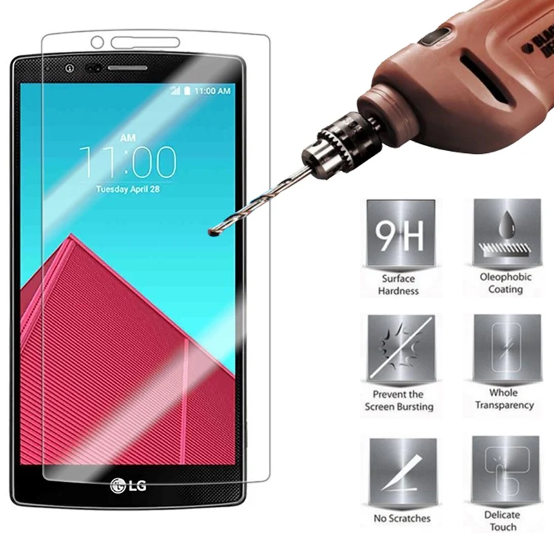 Защитное стекло закаленное для LG K3 K4 K5 K7 K8 2016 2017 жесткое смартфона Передняя пленка