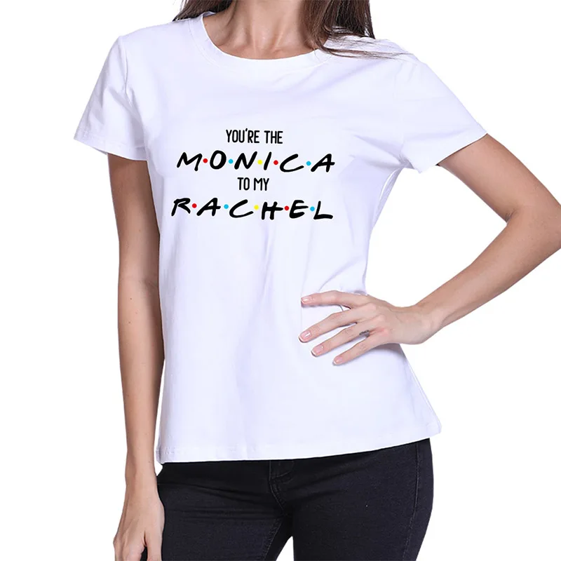 Футболка с готическим рисунком Friends Tee Harajuku женская футболка с буквенным принтом с коротким рукавом и круглым вырезом Женские топы