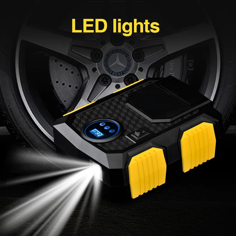 Шинный Насос светодиодный цифровой Дисплей шины надувной насос 12V