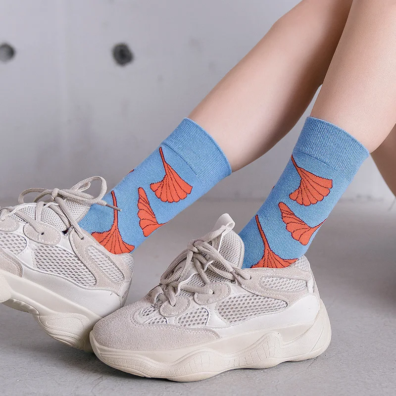 Японский Корейский стиль мультфильм растения Фрукты смешные носки женские для