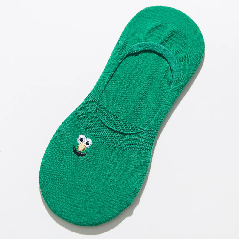 Женские летние модные невидимые короткие носки 35 42 милые Мультяшные Веселые
