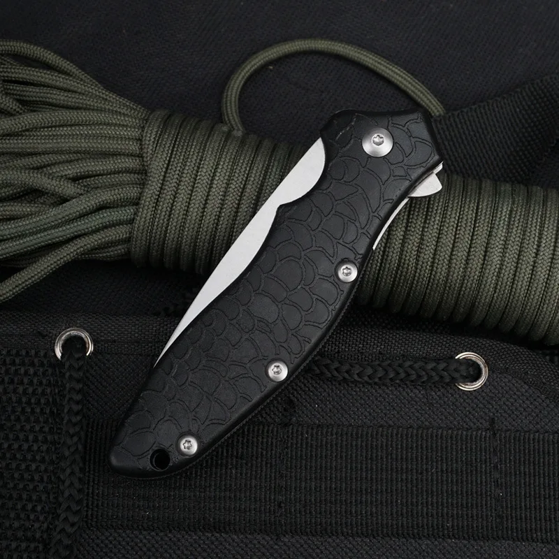 Складной нож 8Cr13Mov карманный Клинок с лезвием из АБС и нейлона ручкой