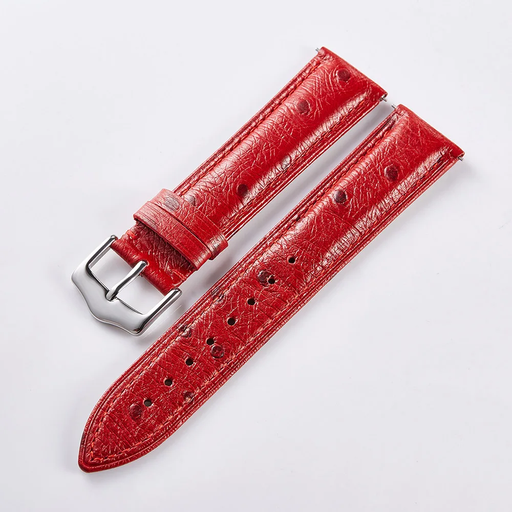 Ремешок из натуральной кожи страуса для смарт часов серии GT Gear мягкий кожаный