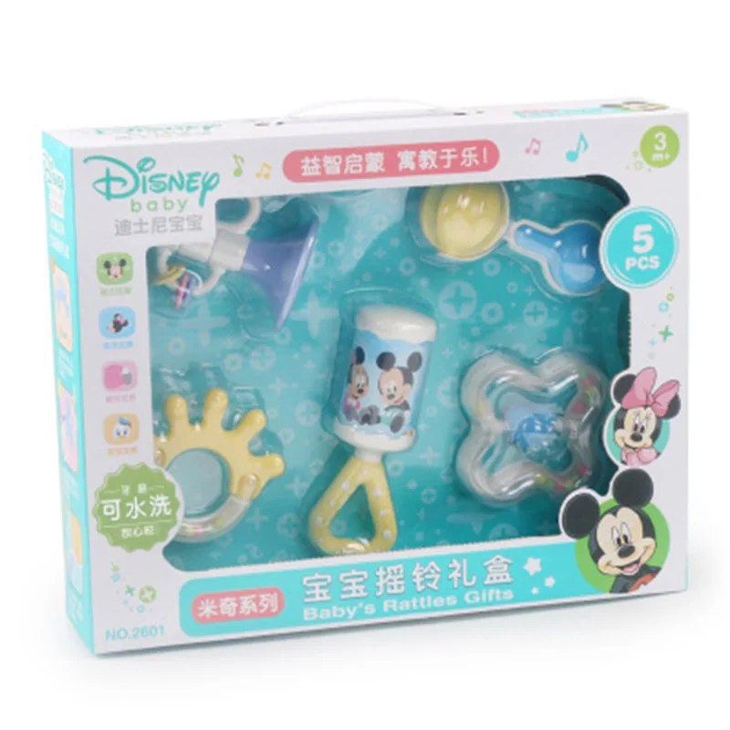 Disney детская игрушка 5 шт. детский Прорезыватель головоломка новорожденный ручной захват погремушка Товары для малышей Прорезыватель игрушки