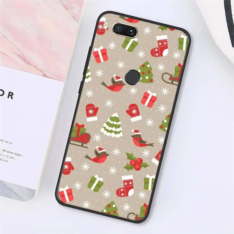 

Merry Christmas elk cartoon animal Phone Case For Xiaomi Redmi note 7 8 9 t max3 s 10 pro lite Luxury brand shell funda coque