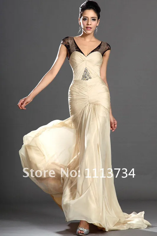 Vestido de renda Вечерние платья 2014 Новое модное сексуальное женское Формальное длинное
