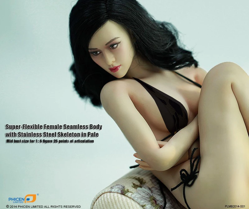 TBLeague PHICEN S01/PLLB2014 S01 1/6 супер гибкая Женская бесшовная фигурка бледного среднего