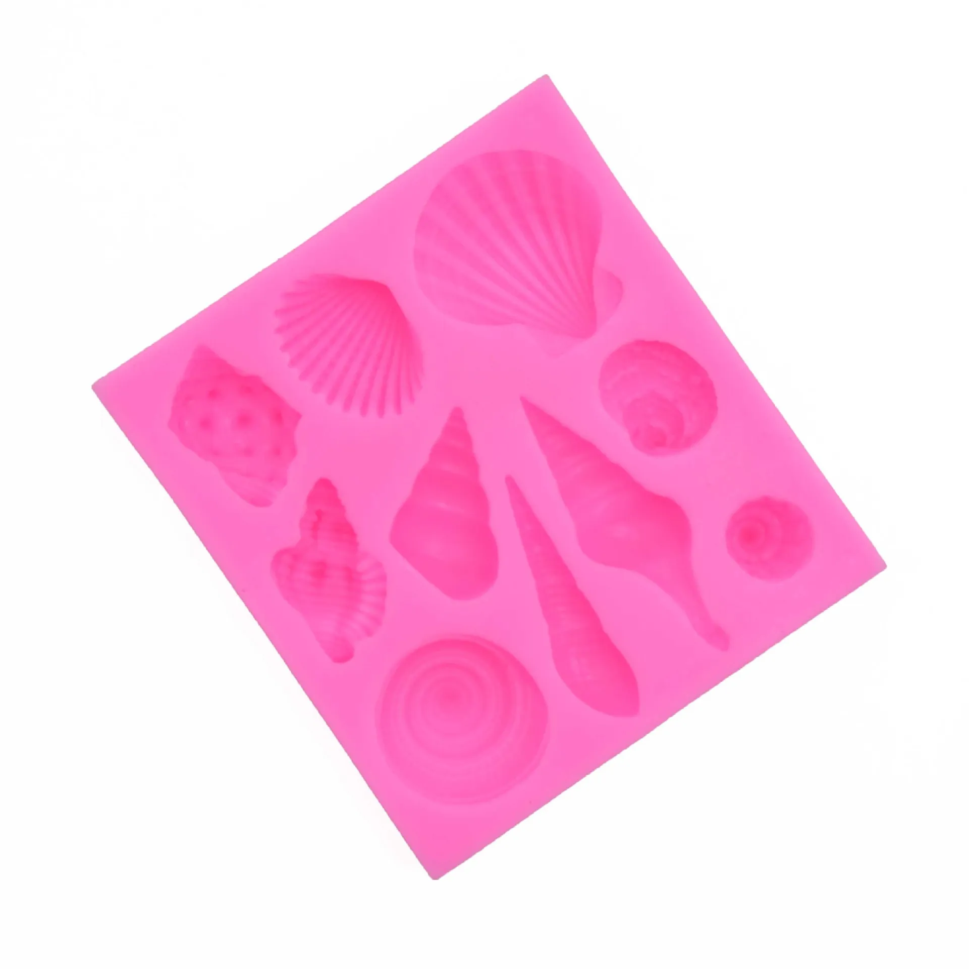 

5Pcs/Set DIY Shell Starfish Conch Sea Silicone Mold Mermaid Tail Seahorse Fondant Sugarcraft Mould Cake Decorating Tools