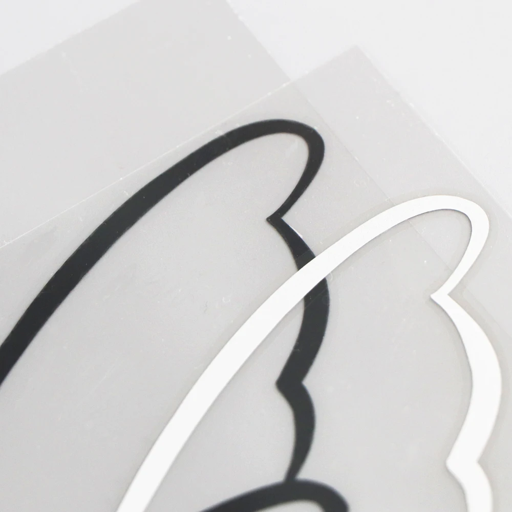 

YOJA 15.514.6CM Car Stickers Butterfly Vinyl Cartoon Animals Decal Lovely Pattern Black/Silver 19C-0037