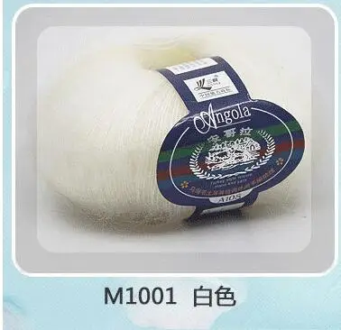 01 white 1 шт. = 25 г мягкий мохер Кашемир Вязание шерсть пряжа DIY шаль шарф вязание крючком нитки поставки ручное вязание - Цвет: 01 white