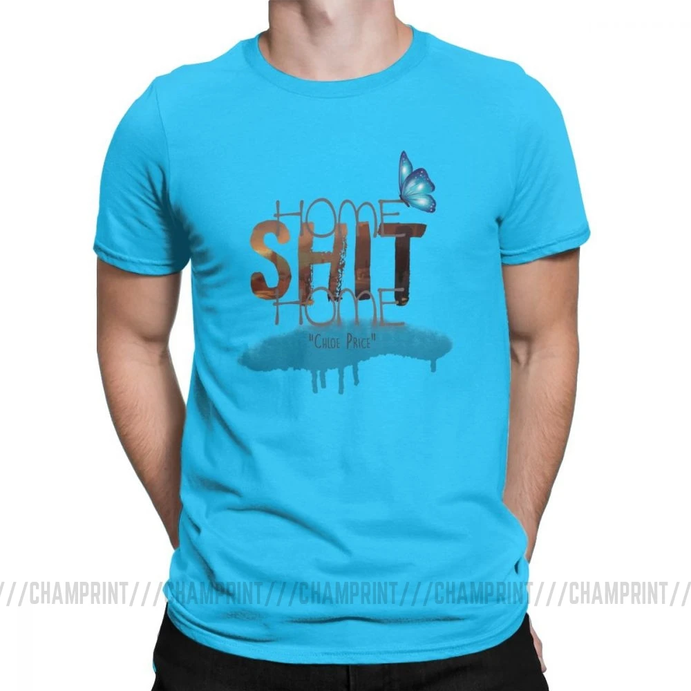 Home Shit Home Life Is Strange мужские футболки, винтажные футболки с коротким рукавом и круглым вырезом, футболка из чистого хлопка, одежда для вечеринок - Цвет: Королевский синий