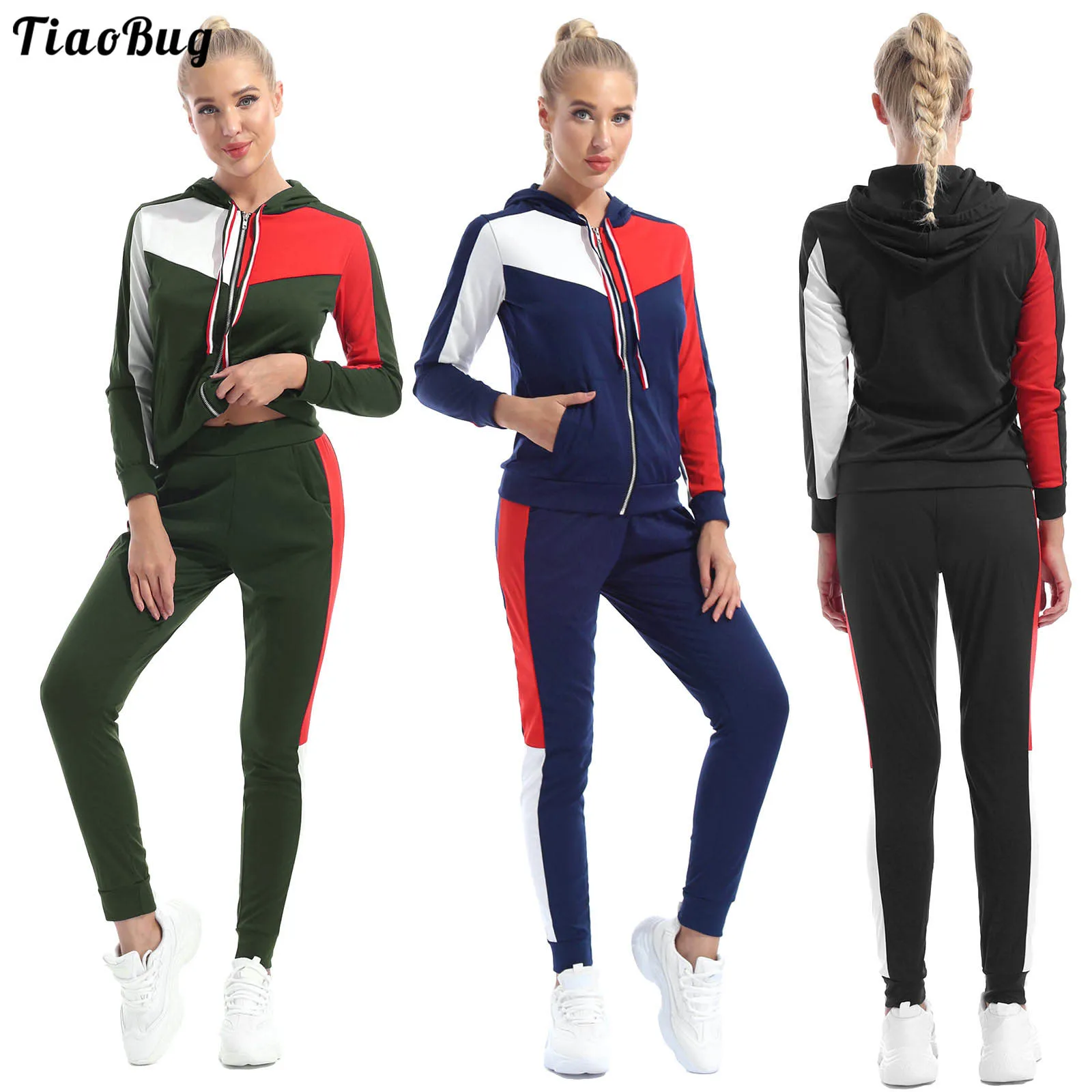 Женская Спортивная толстовка с капюшоном кардиган на молнии длинными рукавами и