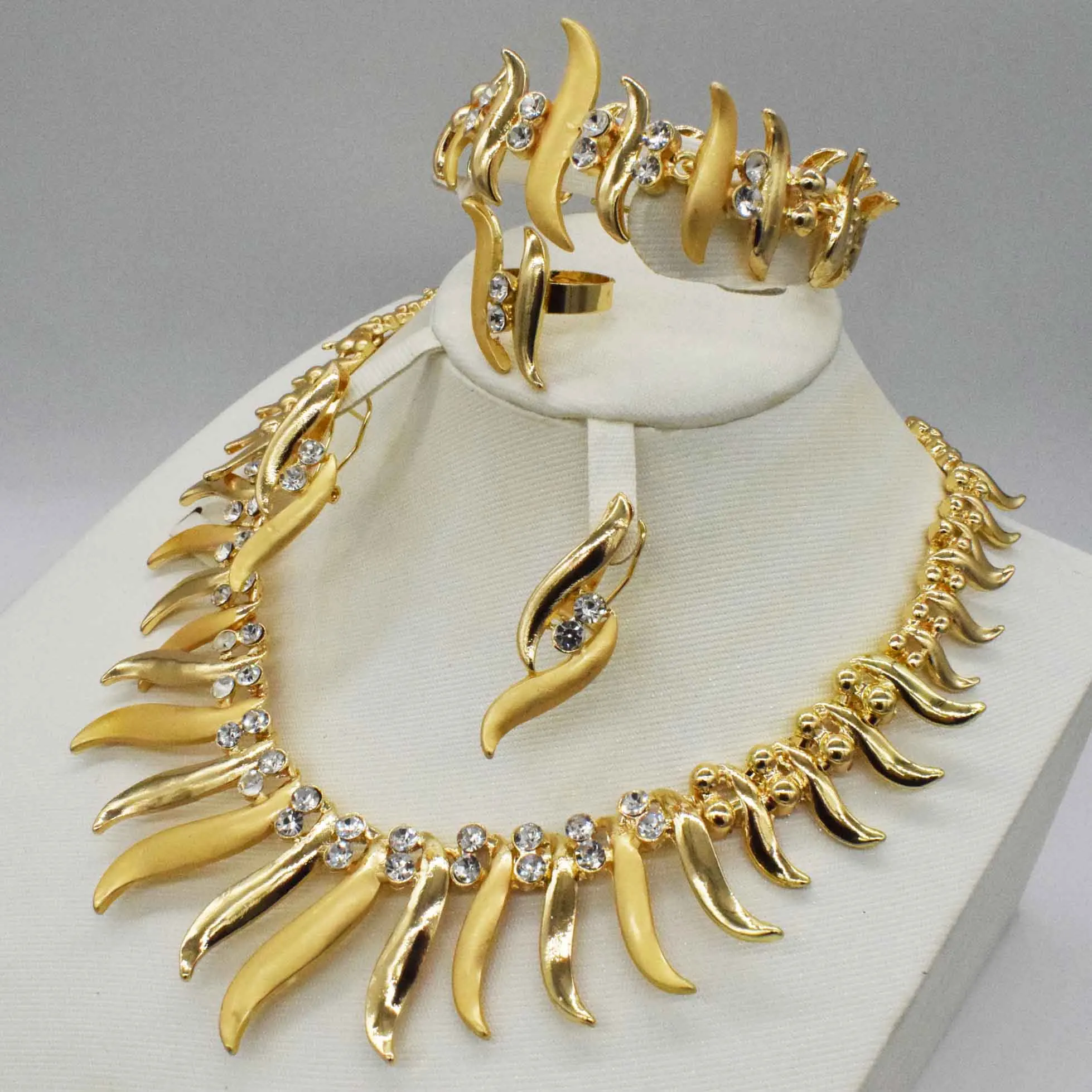 Оптовая продажа Роскошные нигерийские женские свадебные ювелирные изделия