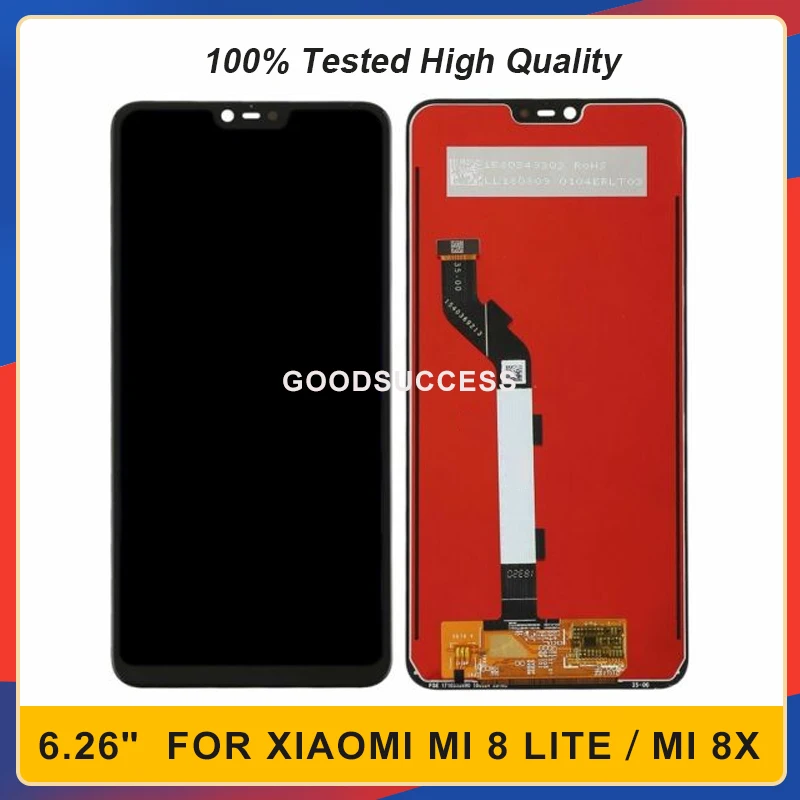 

6.26" For Xiaomi Mi8 lite MI 8 Lite Lcd MI 8X MI8X Lcds Display Touch Screen Glass Panel Digitizer Assembly Free Tools