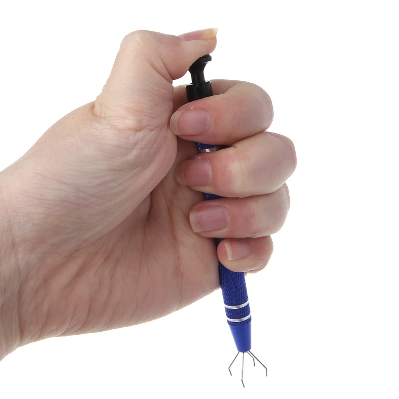 

Metal Grabber Tweezers For Gripping Tiny Components & IC Chips Durable Hand Tool -C