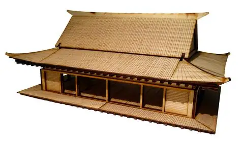 Японский Стиль архитектура замок деревянный сцена 28 мм весы 1:56 детские