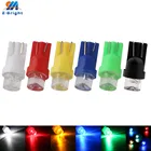 100 шт. DC 6 В 6,3 в 12 В W5W T10 194 168 вогнутые линзы Светодиодная лампа автомобильная шаровая машина светильник красный синий зеленый Янтарный RGB