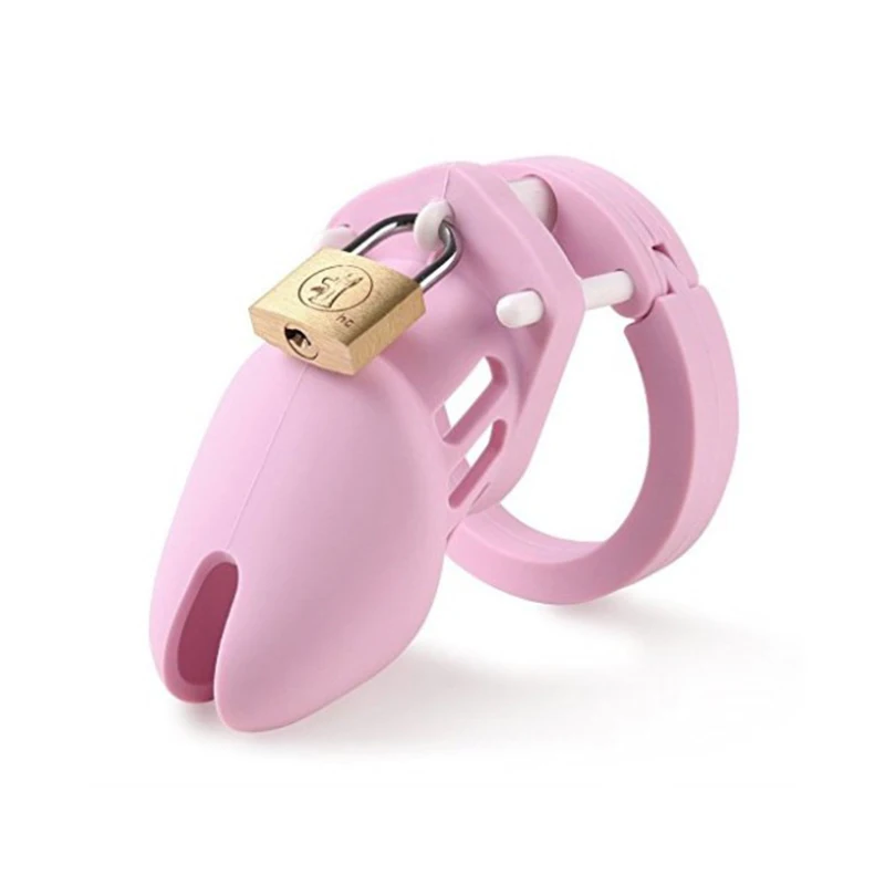 Лучшее качество 100% силиконовая клетка для пениса Блокировка ощущение кожи птицы