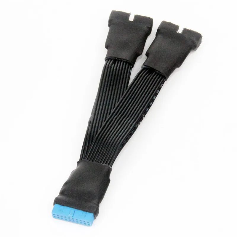 Y образный разветвитель для USB 3 0 19Pin/20Pin мама Папа плоский кабель удлинитель
