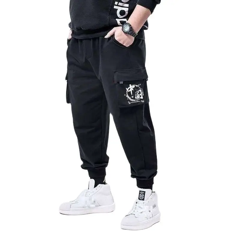 

Брюки-карго мужские с карманами, эластичные, 140 кг, 54