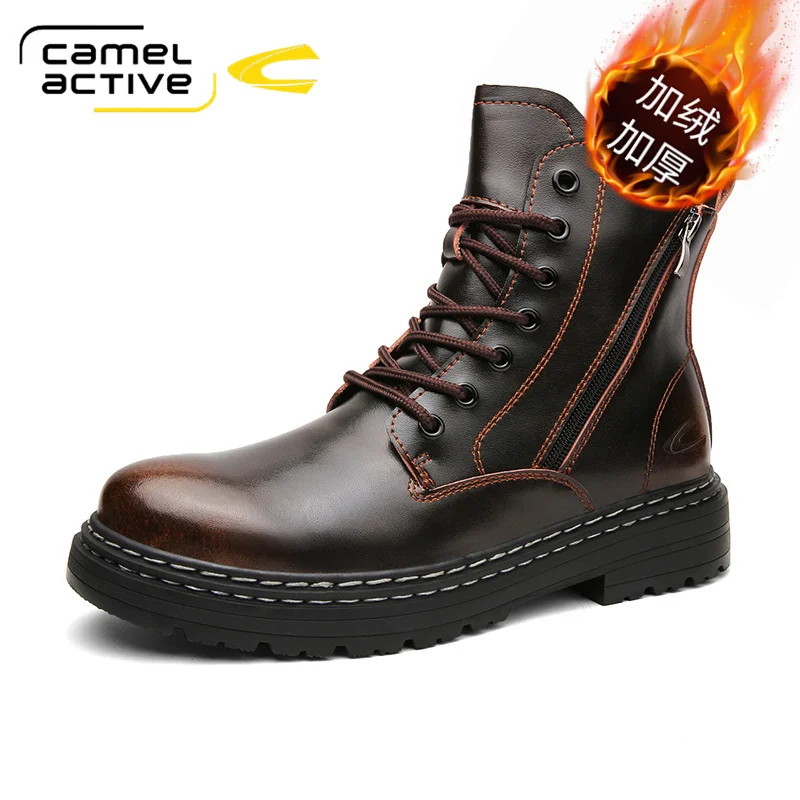 Мужские зимние ботинки Camel Active из натуральной коровьей кожи мужские ручной